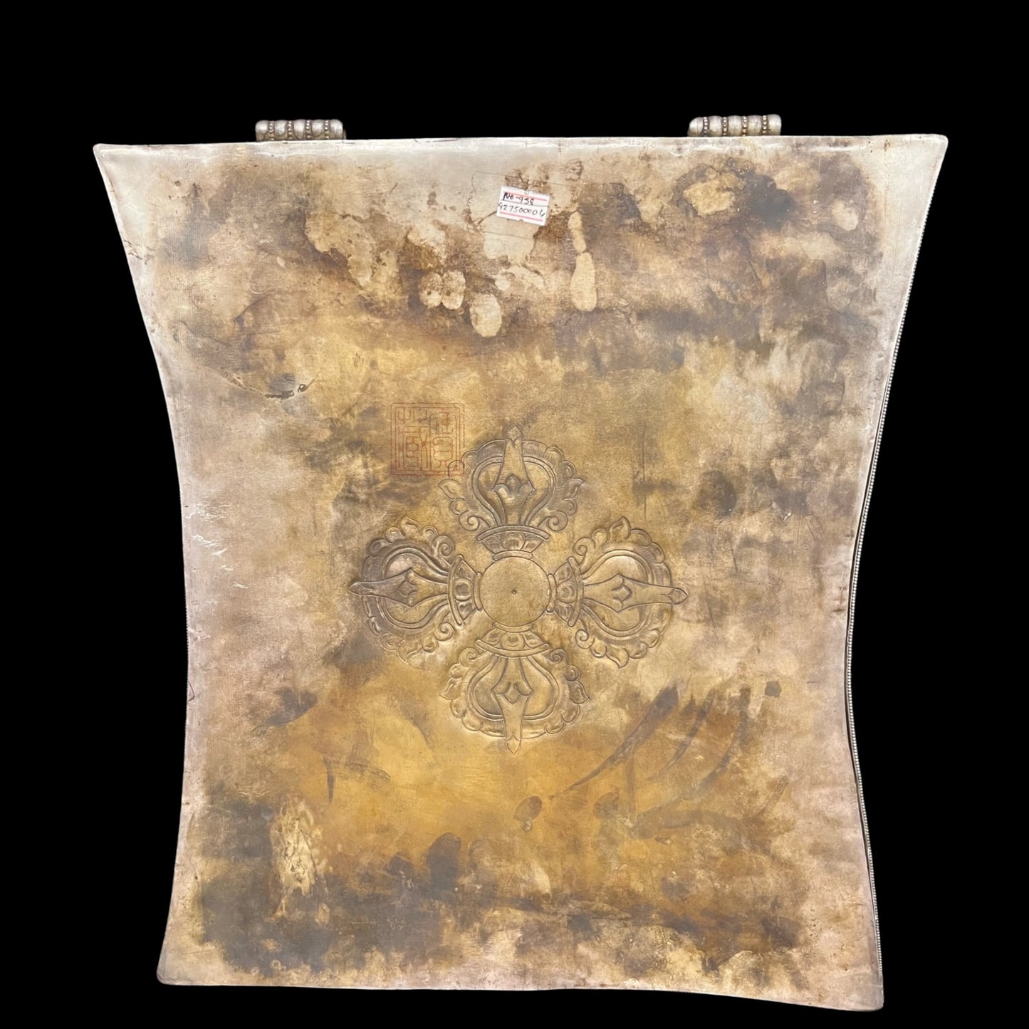 アンティーク インレイ グリーン タラ ジェム タンカ 百年綠度母珠寶唐卡