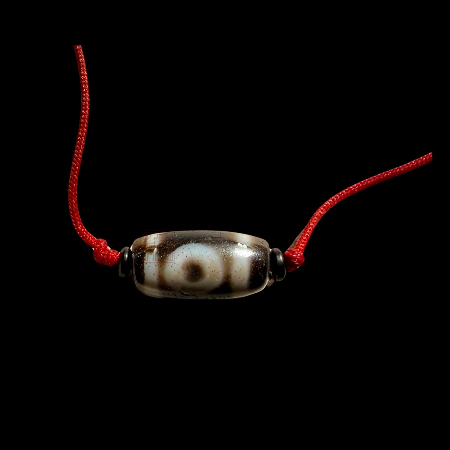 Earth Gate Small Two-Eyed Dzi 地門兩眼天珠