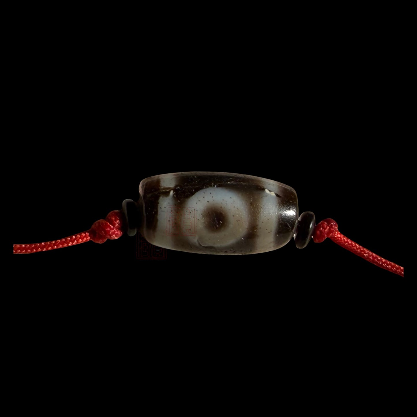 Earth Gate Small Two-Eyed Dzi 地門兩眼天珠